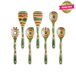 7-Piece Cooking Utensil Set / Pakkawood Wooden Spoons And Spatulas